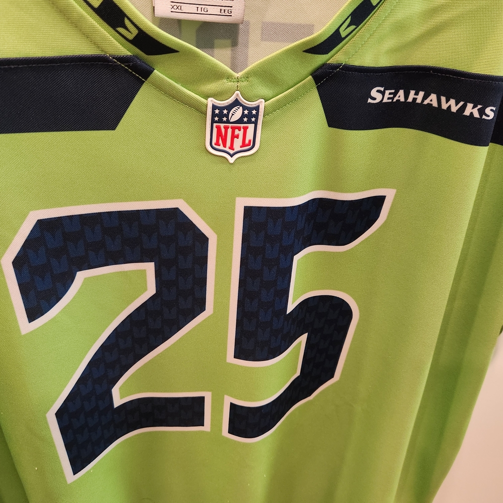 Seahawks Green and Blue Jersey